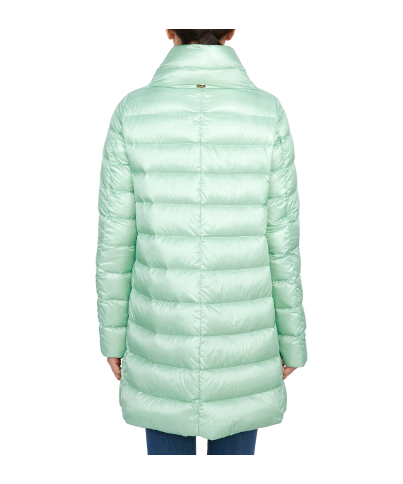Herno Long-sleeved Down Jacket In Green