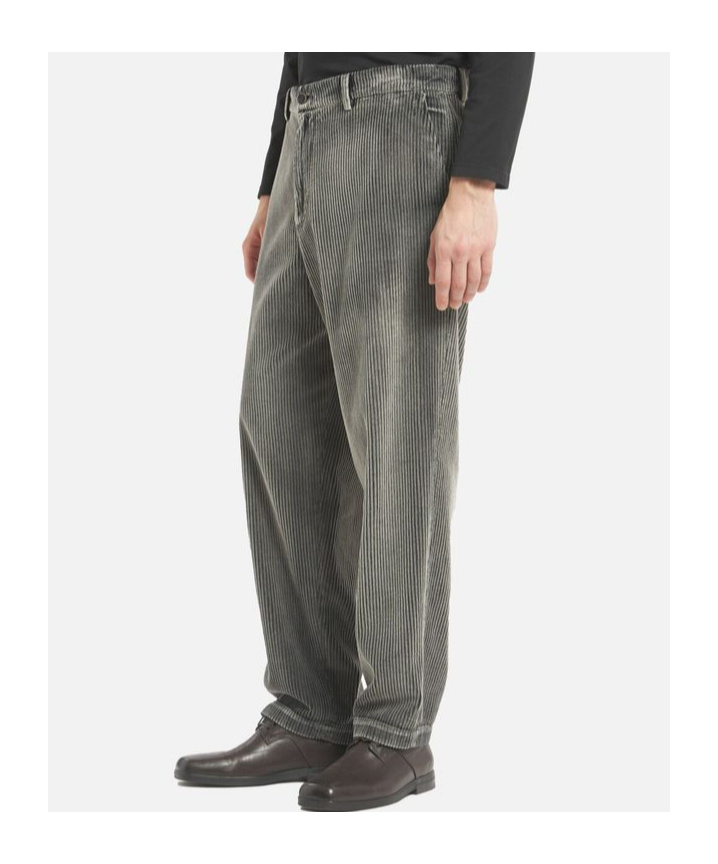 Barena Venezia Ribbed Corduroy Trousers In Gray