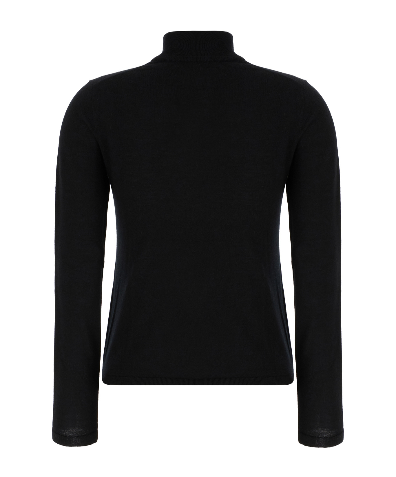 Max Mara Long-sleeved Sweater In Black