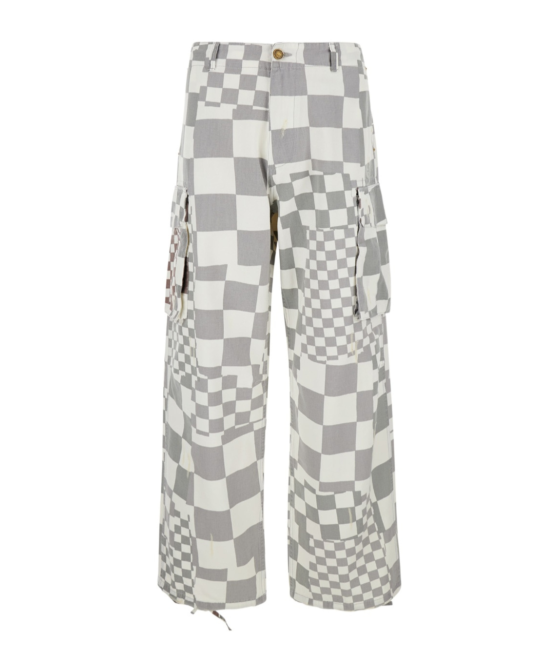 Shop Erl Belt-loop Casual Pants In Gray