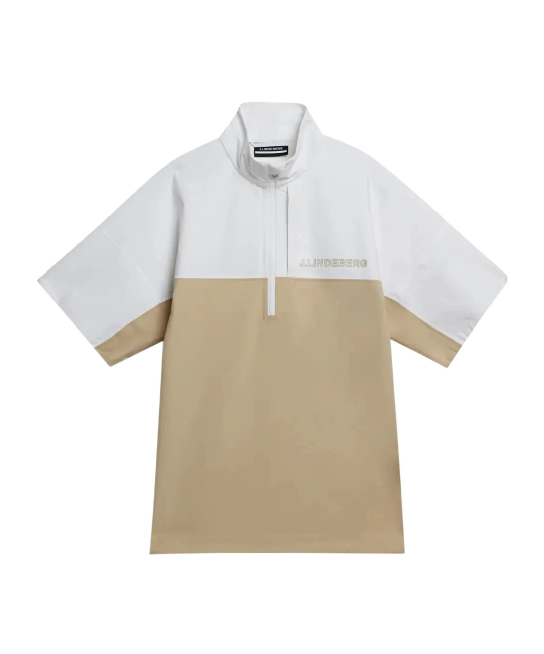 J. Lindeberg Logo Short-sleeved Raincoat In Brown