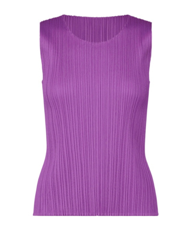 Issey Miyake Pleated Vest In Purple