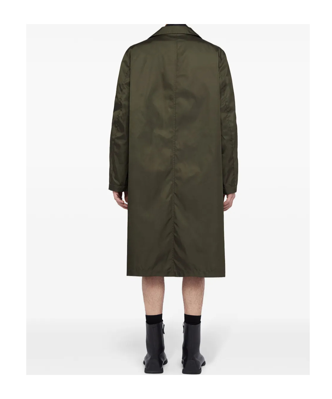 Jil Sander Button-up Raincoat In Black