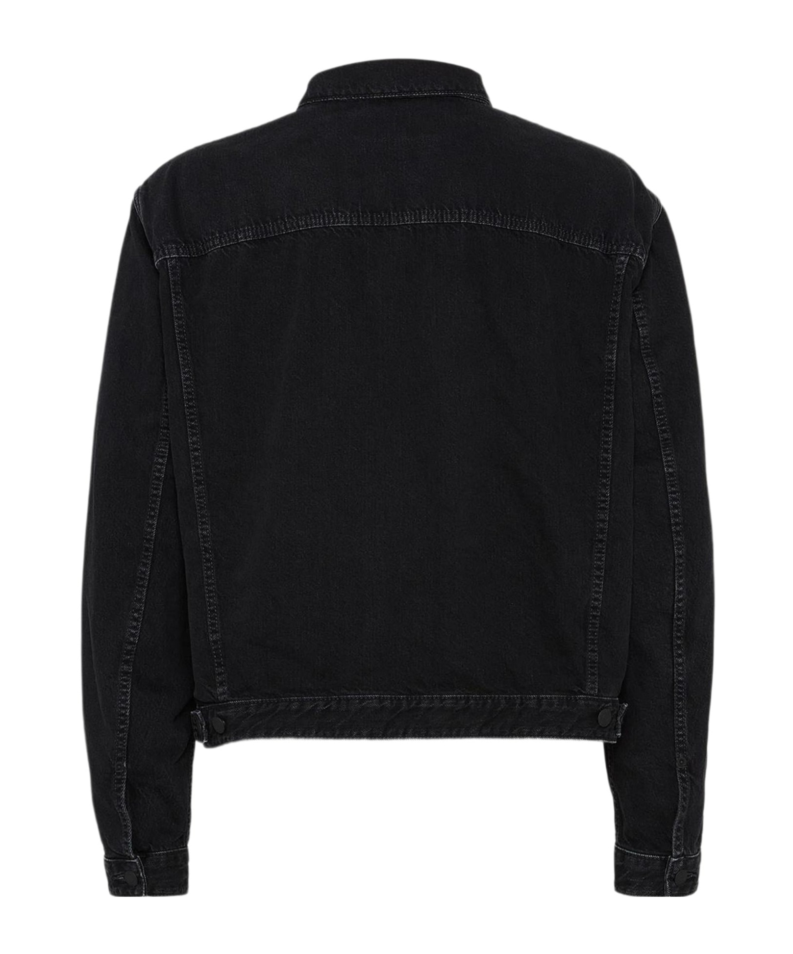 Dsquared2 Black Jacket With Classic Collar And Embossed Logo On The Front In Black