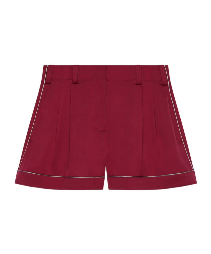 Givenchy Shorts In Silk In Red Cherry