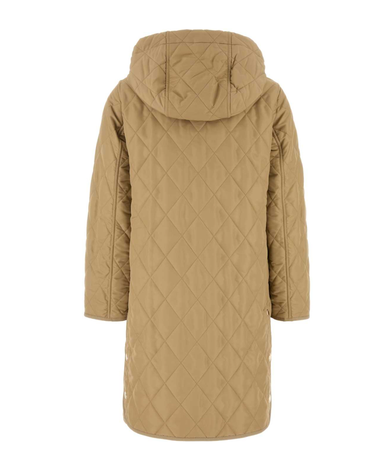 Burberry Roxby Quilted Nylon Coat In Nude