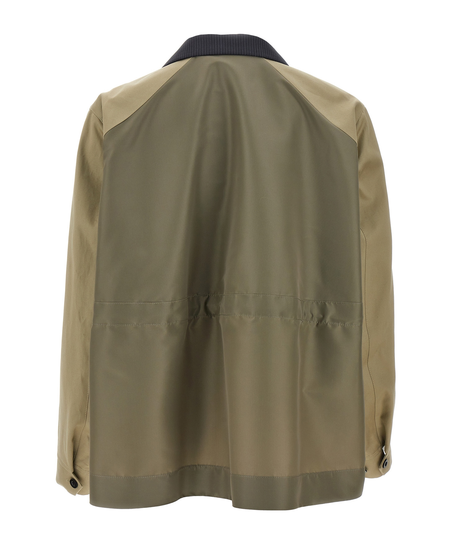 Sacai Doeskin Mix Jacket In Black