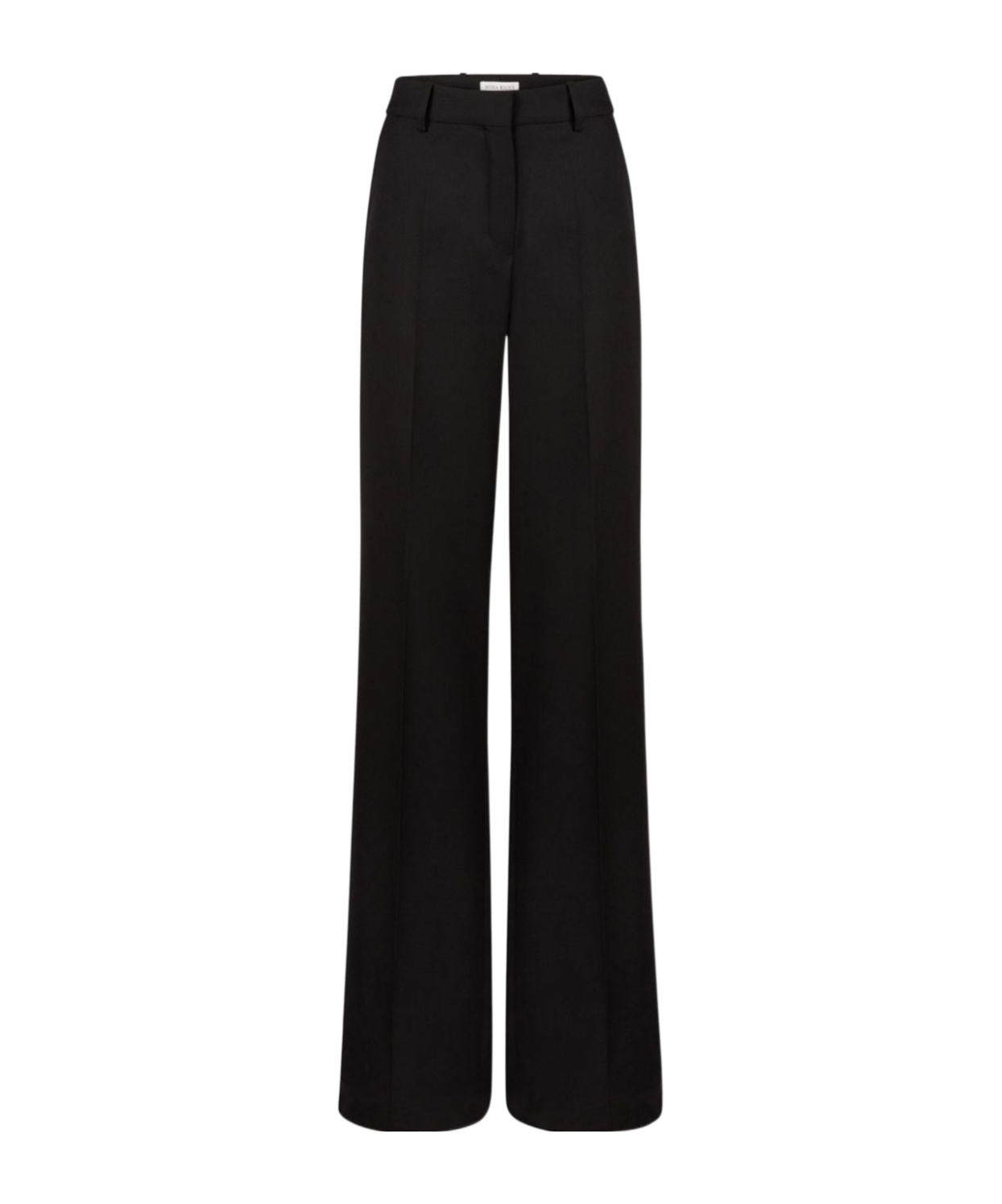 Nina Ricci High Waist Pleated Wide-leg Trousers In Black