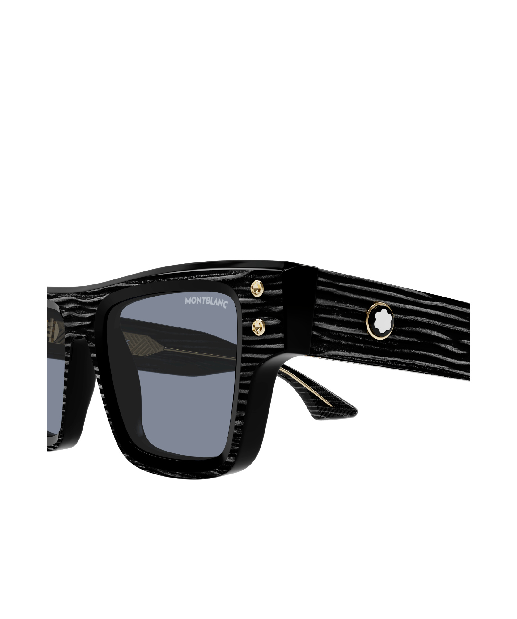 Montblanc Full Frame Sunglasses In Black