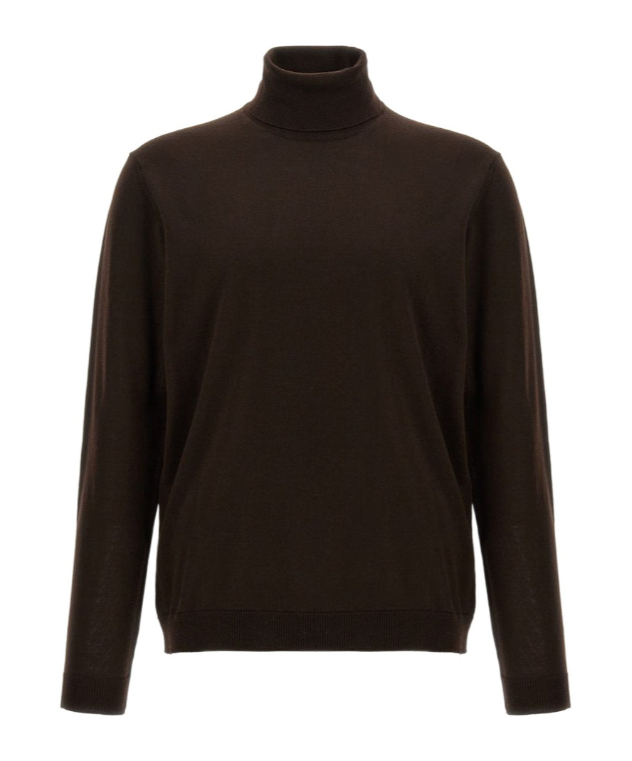 Roberto Collina Turtleneck Sweater In Gray