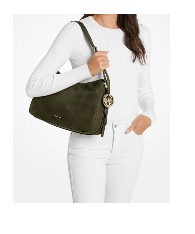 Michael Michael Kors Medium Nolita Shoulder Bag In Green