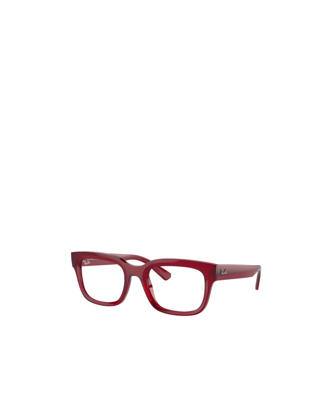 Ray Ban Chad 54mm Rectangular Optical Glasses In Red
