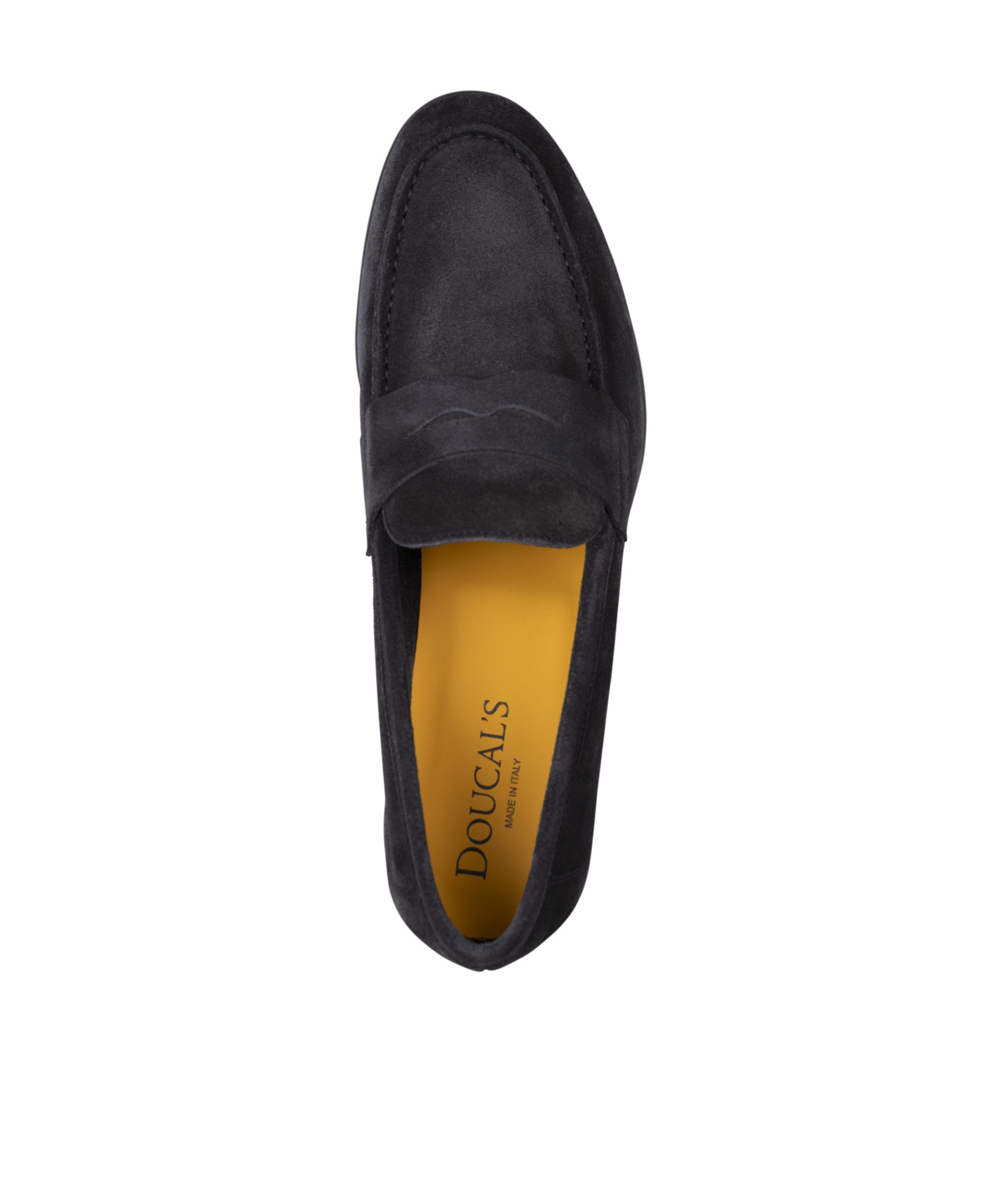 Doucal's Man Loafers Midnight Blue Size 10 Soft Leather In Blue