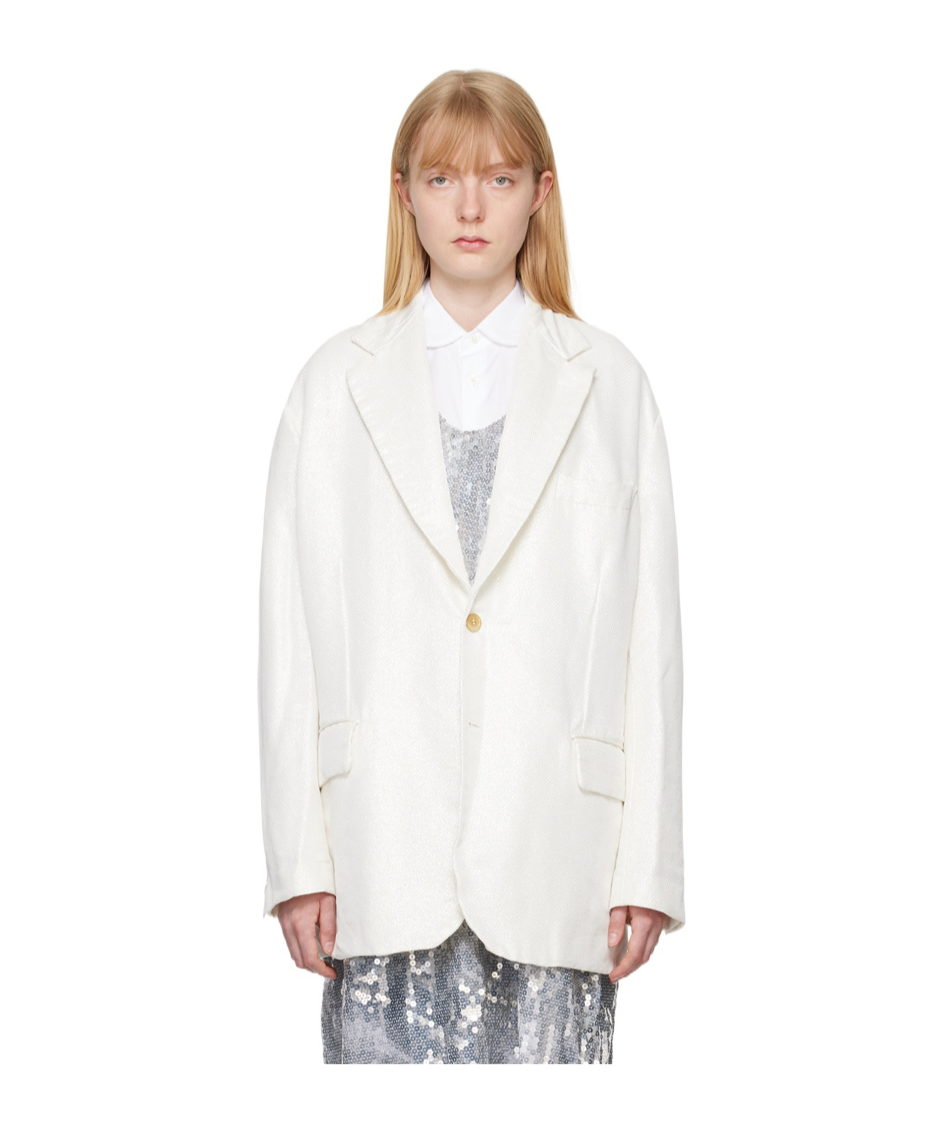 COMME DES GARÇONS SINGLE-BREASTED CASUAL JACKET 