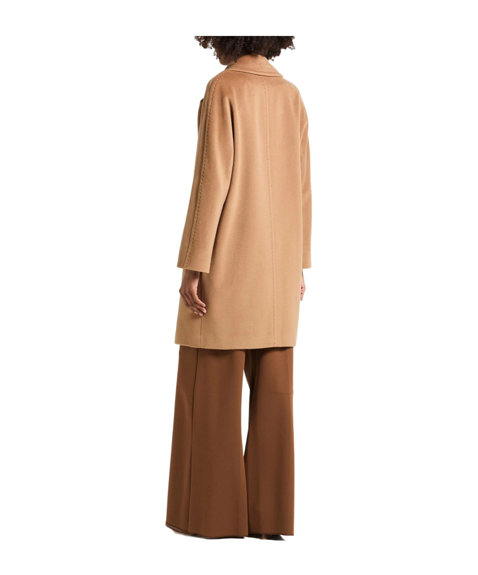 Max Mara Single- Wool Coat In Camel