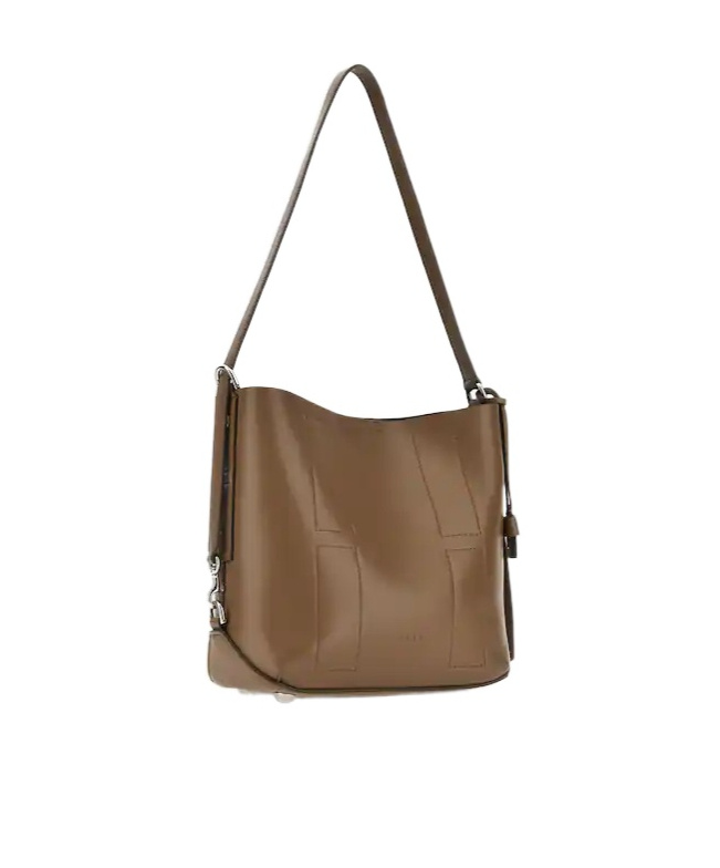 Hogan Shopper Shoulder Bag Top Handle In Sand