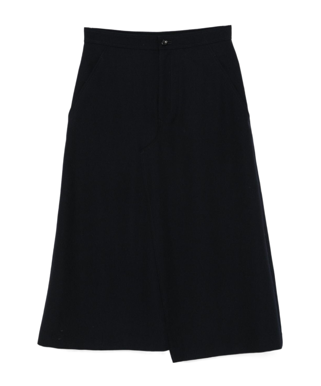 Shop Comme Des Garçons Asymmetrical Skirt In Black