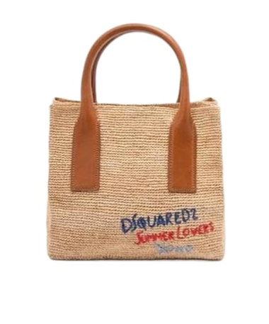 Dsquared2 Summer Lovers Tote Bag In Nude