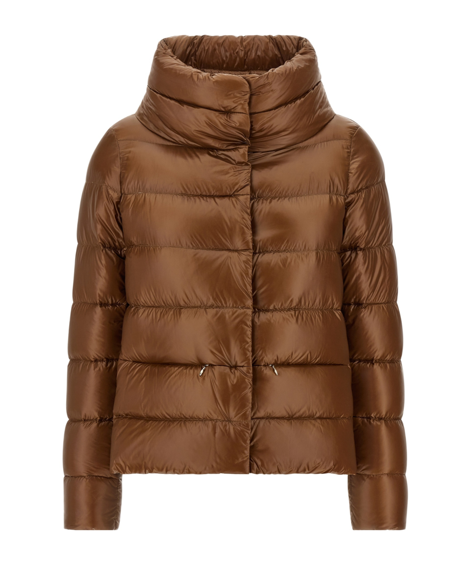 Herno Monogram Down Jacket In Brown