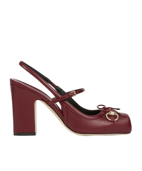Gucci Horsebit Lace-up High Heels In Brown