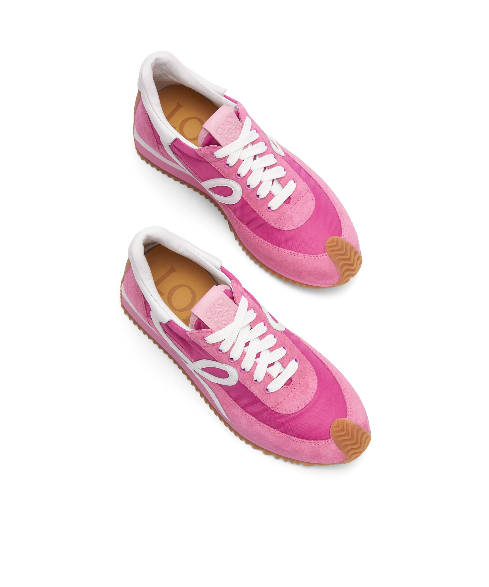 Loewe Flow Runner Lace-up Low-top Sneakers In Pink