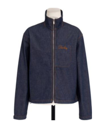 Dior Ling Blouson Jacket In Blue