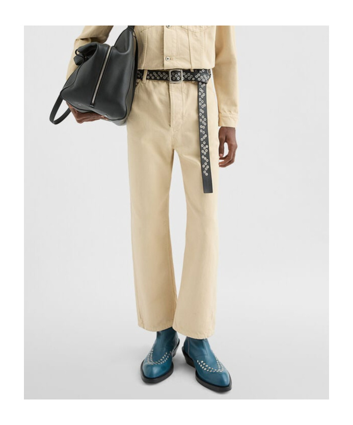 Jil Sander Logo-patch Jeans In Neutral