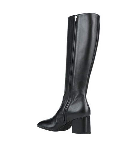 Marni Minimal Square-toe Leather Boots In Black