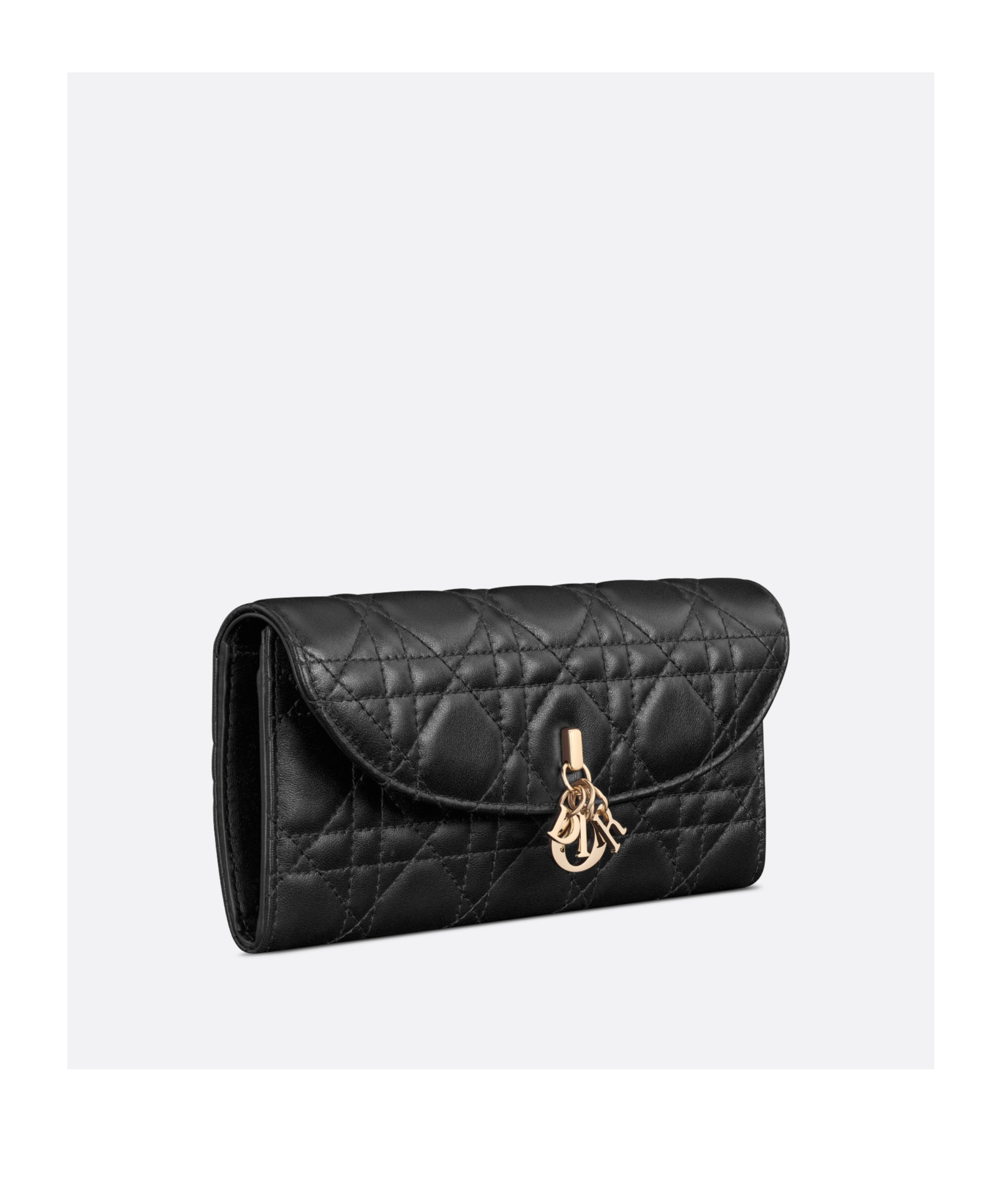 Dior Violet Wallet In Black