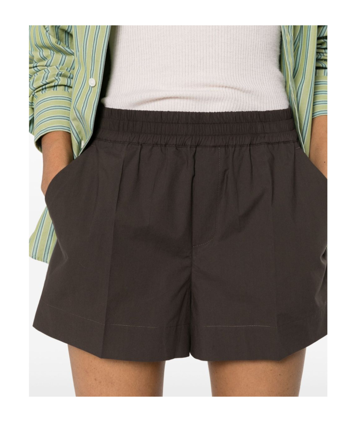 P.a.r.o.s.h Elasticated-waist Cotton Shorts