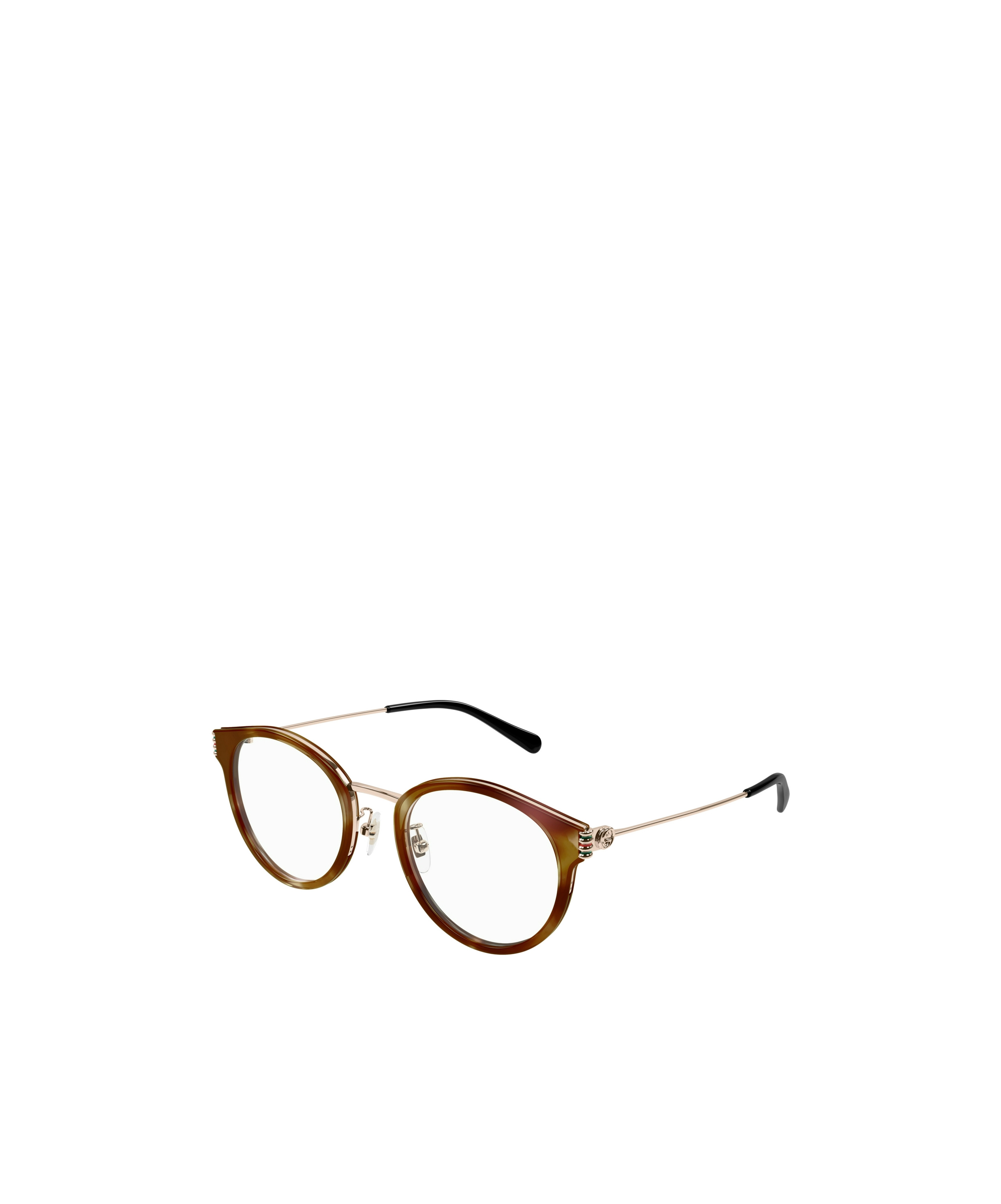 Gucci Geometric Flat Mirror In Brown