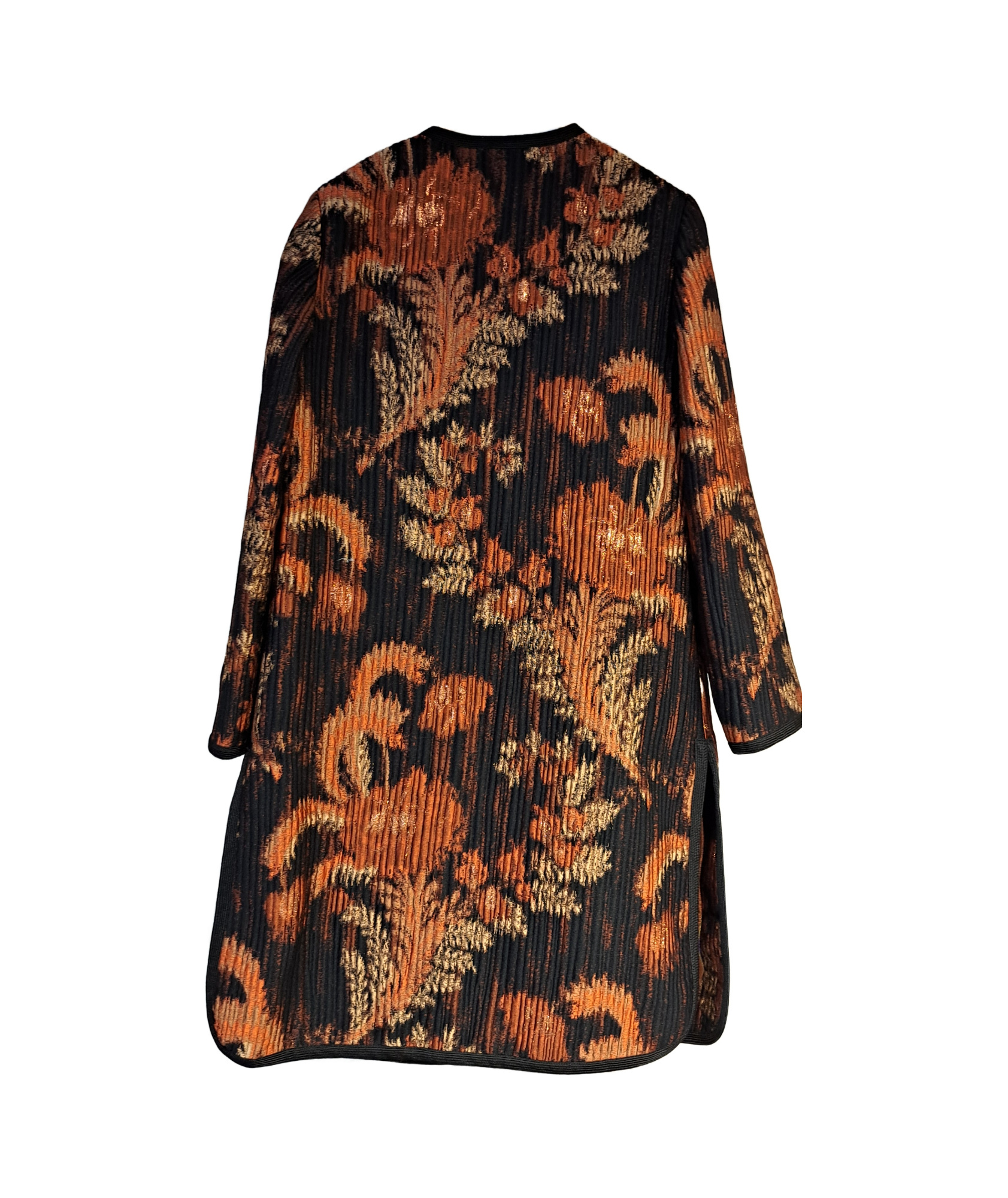 Etro Long-sleeved Coat In Black