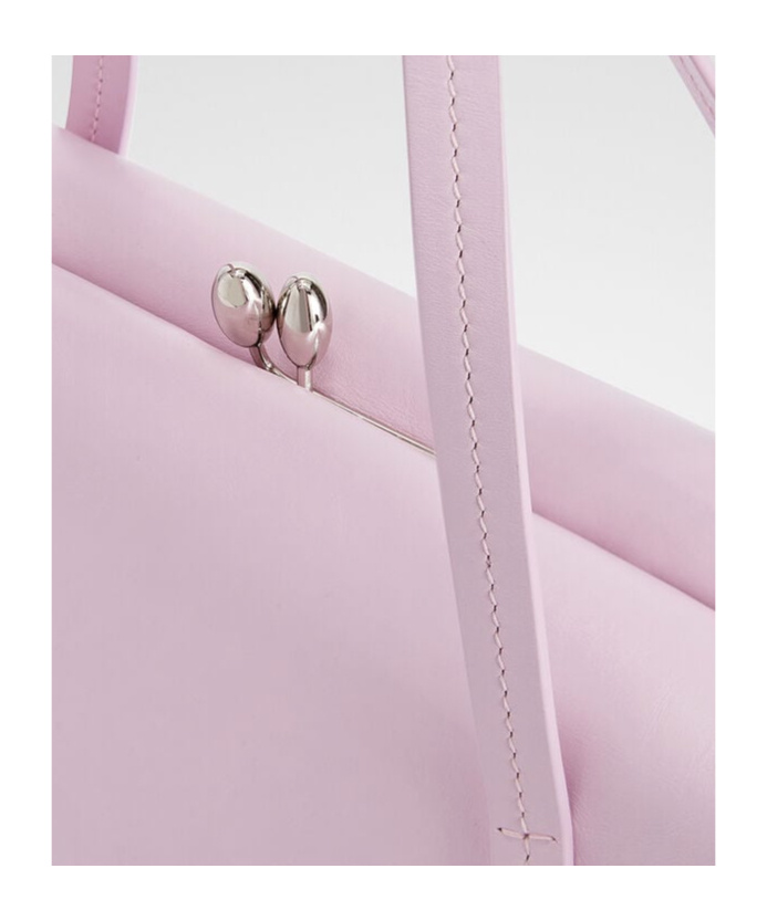 Jil Sander Purple Goji Pillow Shoulder Bag In Faded Lilac