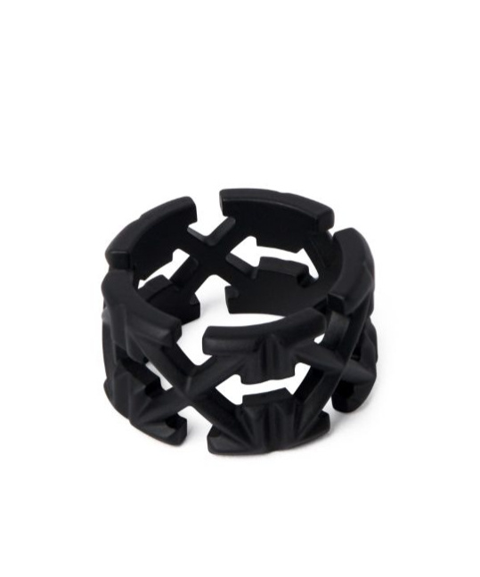 Off-white Black Arrow Ring In Black