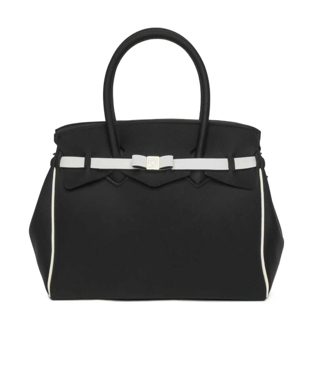 Save My Bag Miss Plus Olympics Contrast Handbag In Black