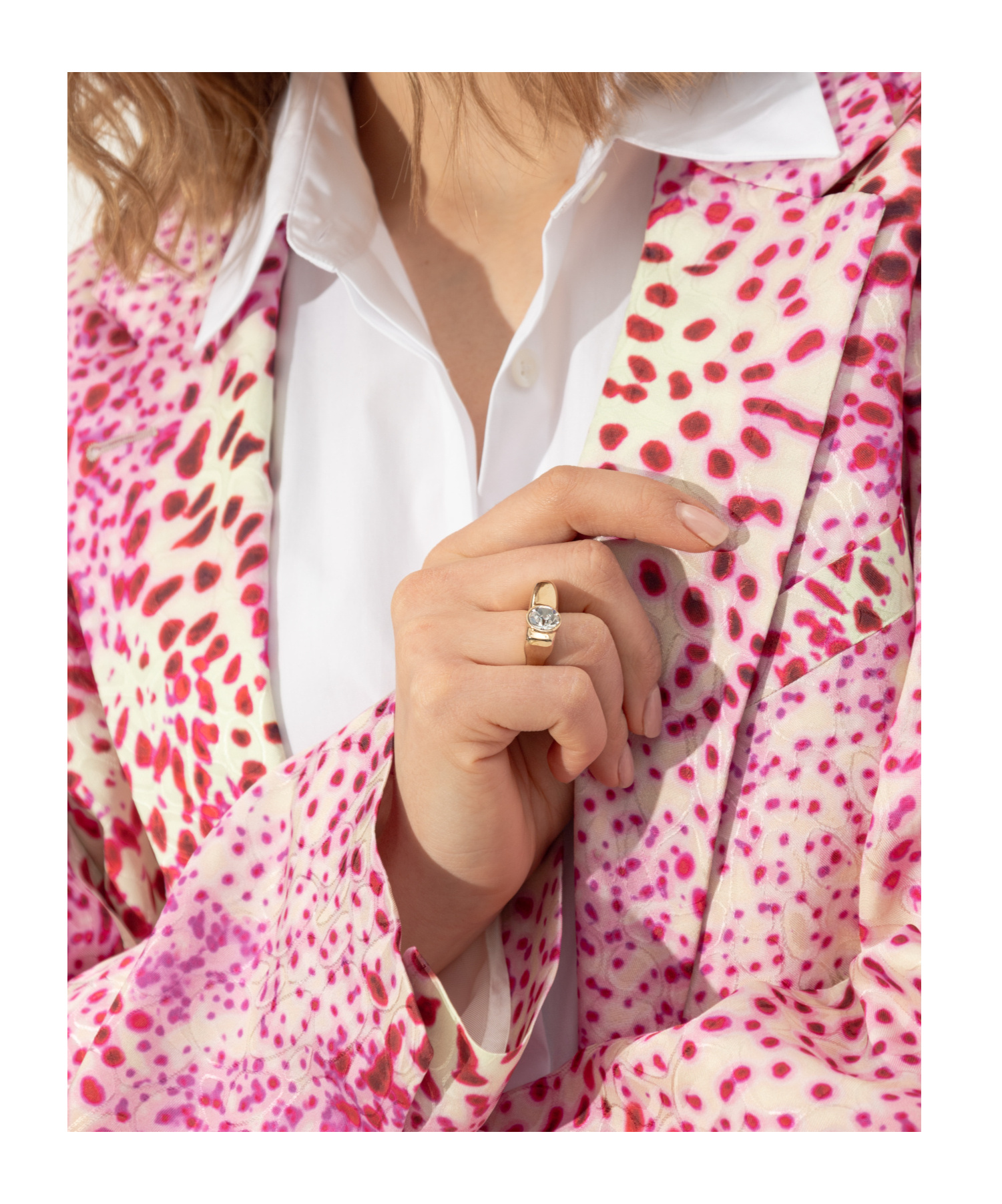 Dries Van Noten Irregular Ring In Yellow