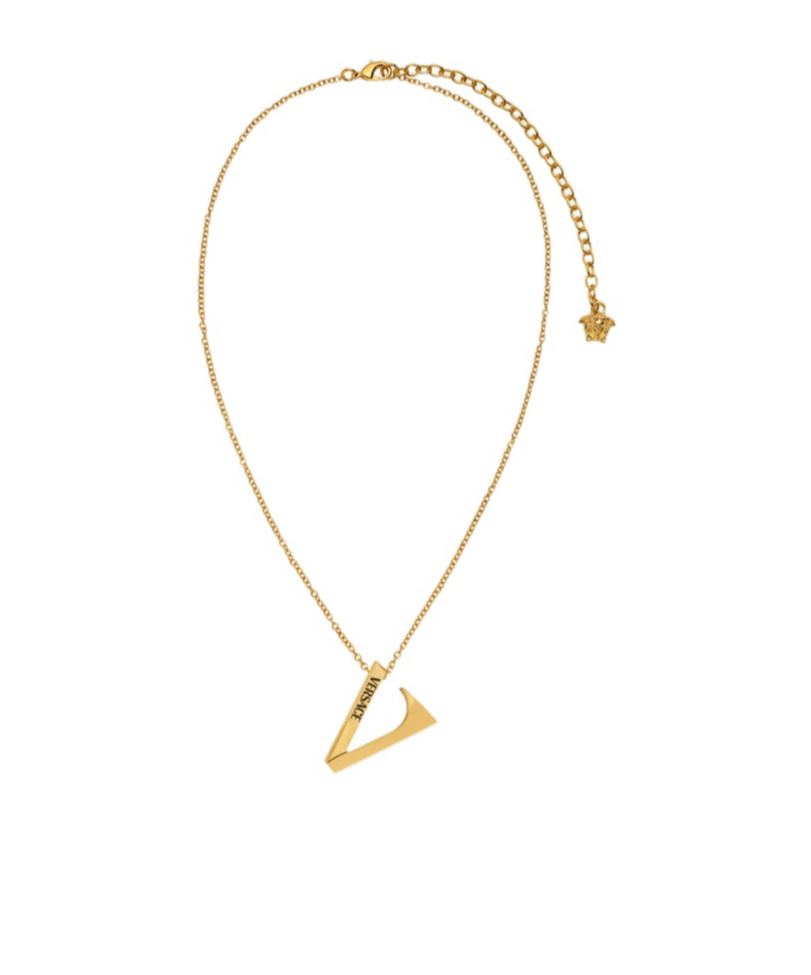Versace V-shaped Necklace In Gold