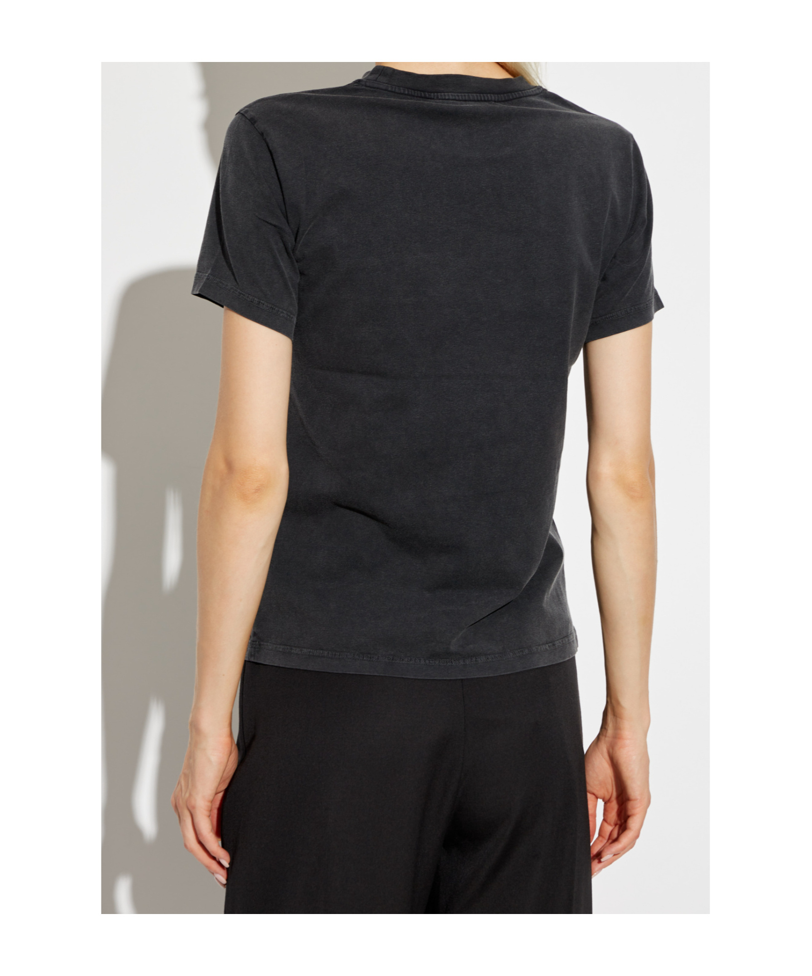 Shop Victoria Beckham Organic Cotton T-shirt In Black