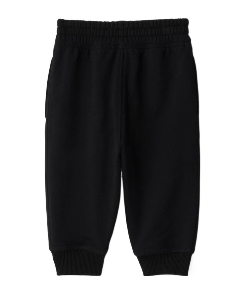 Burberry Ekd-embroidered Track Pants In Black