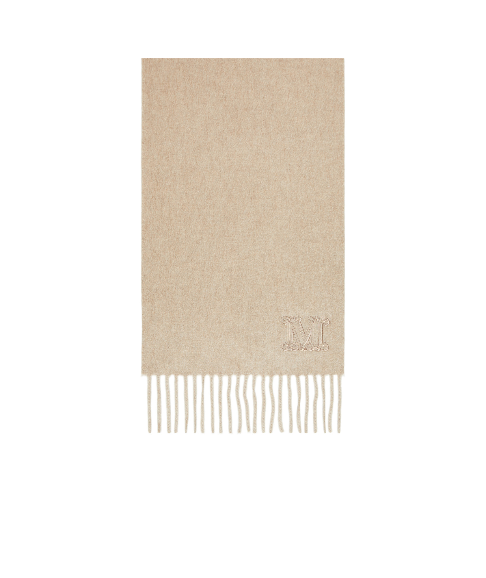 Max Mara Monogram-embroidered Cashmere Stole