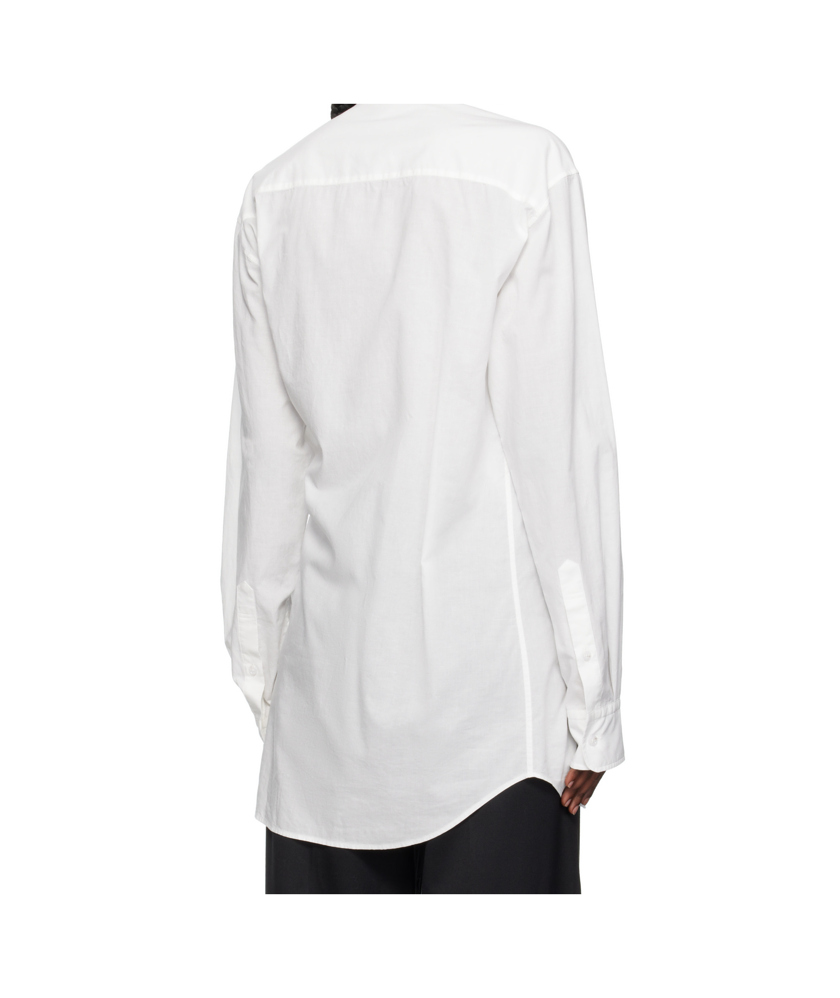 Ann Demeulemeester Long-sleeved Shirt In White