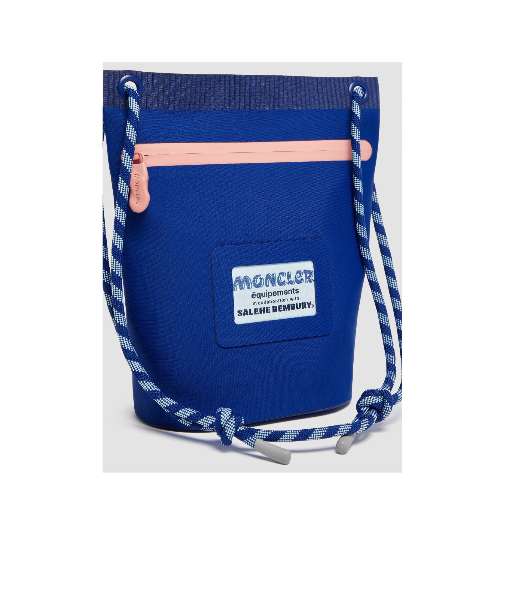 Moncler Salehe Bembury Amoeba Nylon Pouch In Blue