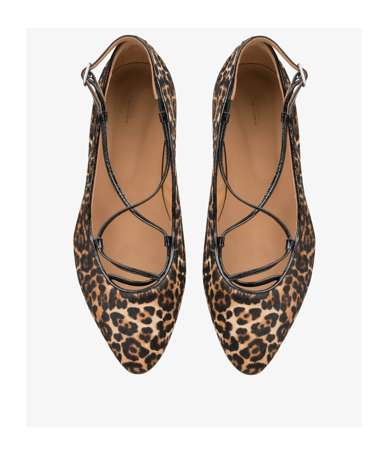 Apc A.p.c. Leopard Printed Katie Ballet Flats In Black