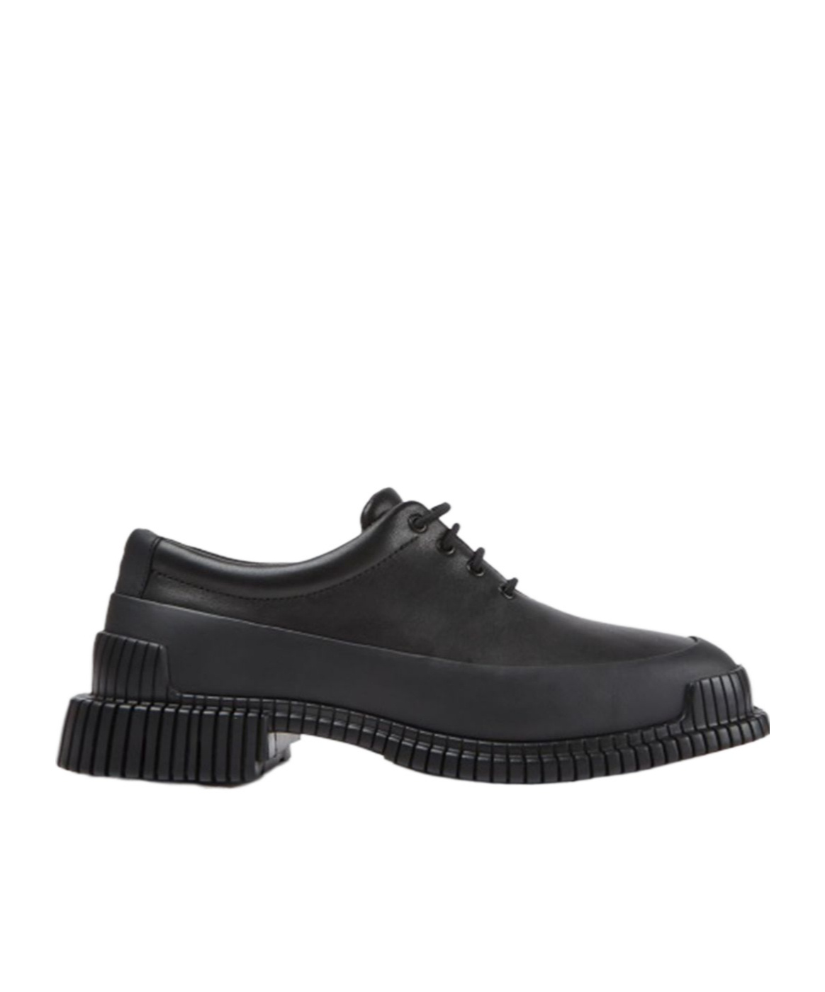 Camper Pix Textile Brogues In Black