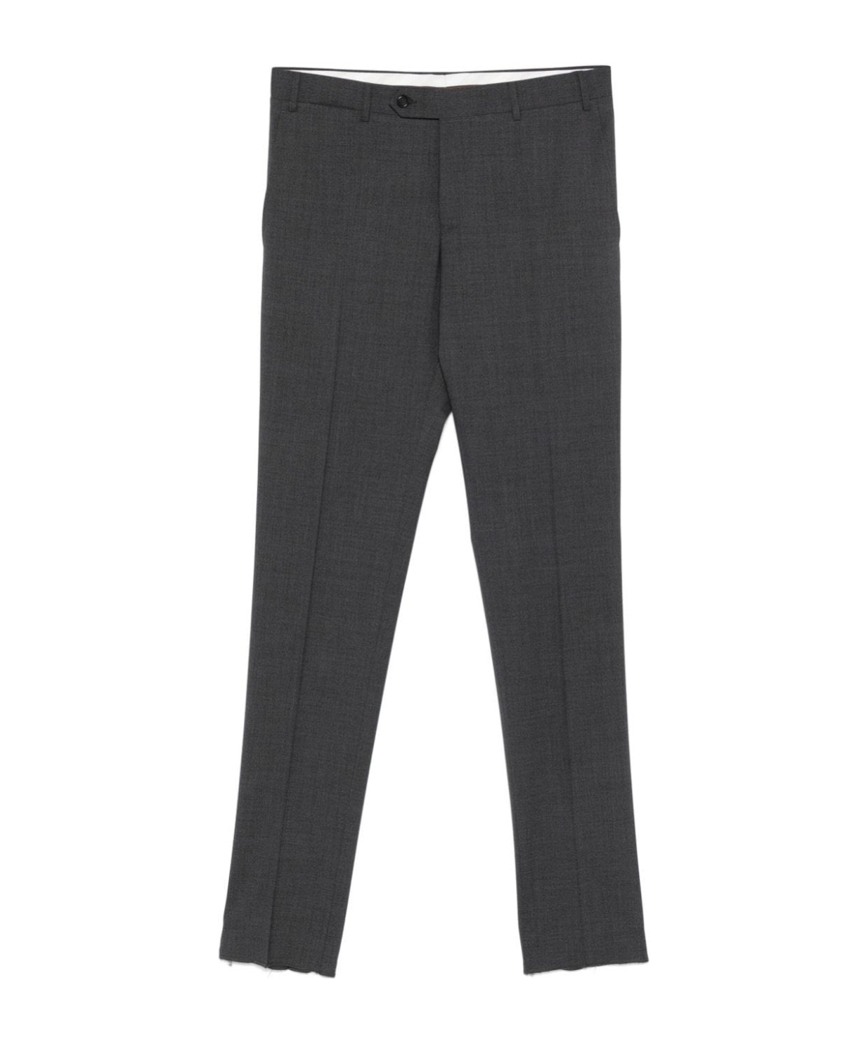 Canali Waistband Loop Casual Pants In Black