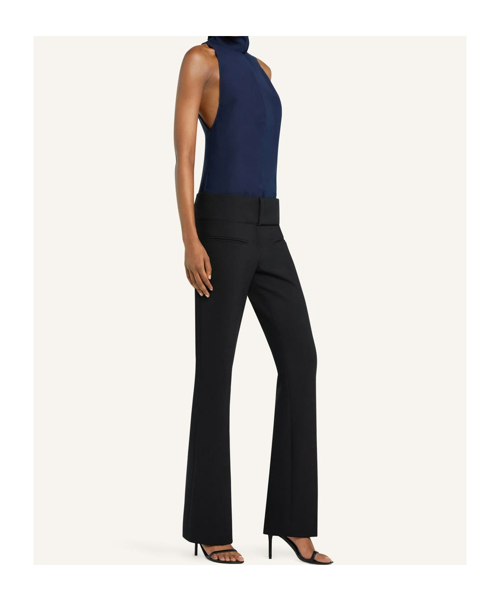 Courrèges Sleeveless Scarf Blouse In Blue