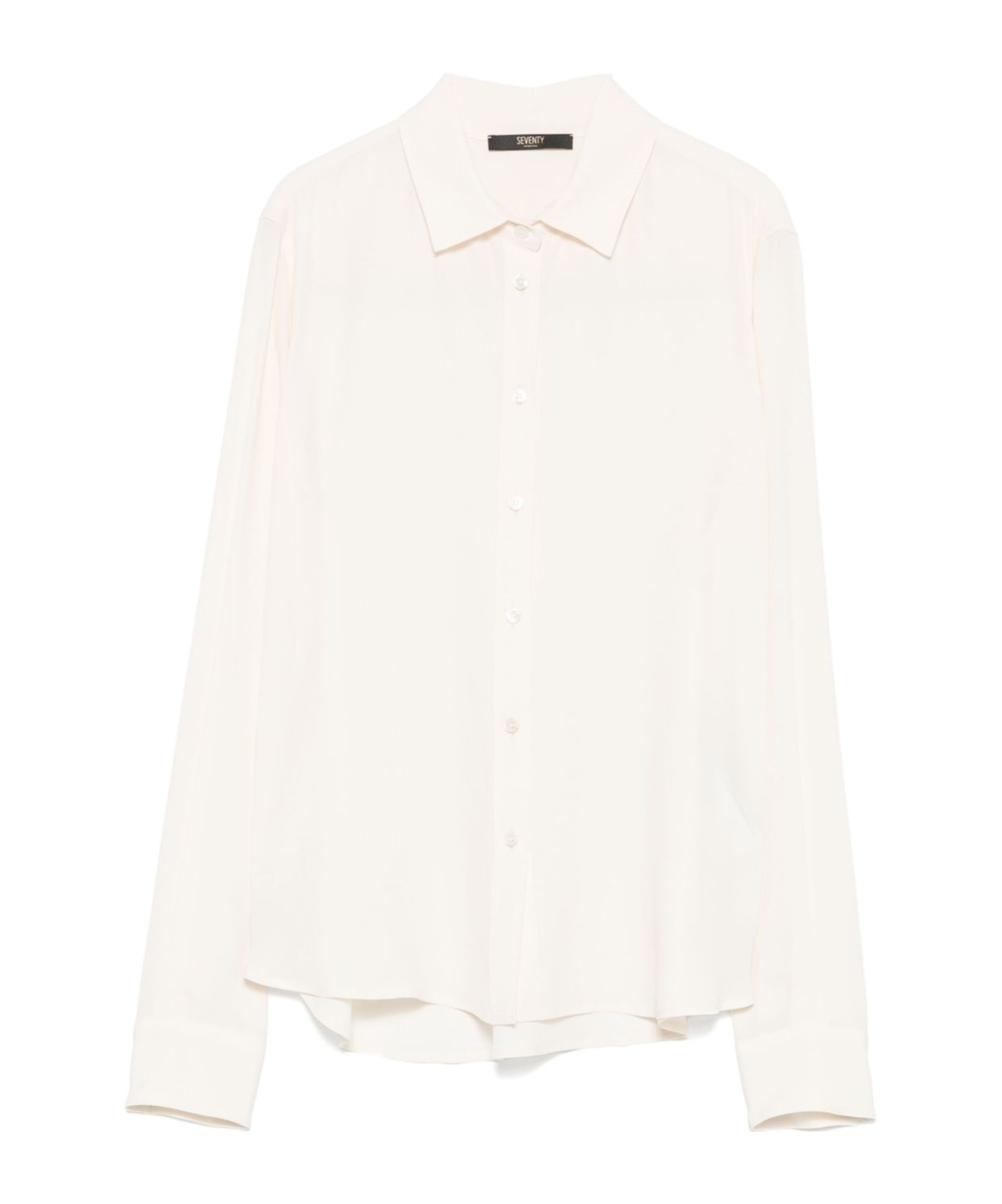 Seventy Chloé Cream Crepe Blouse In White