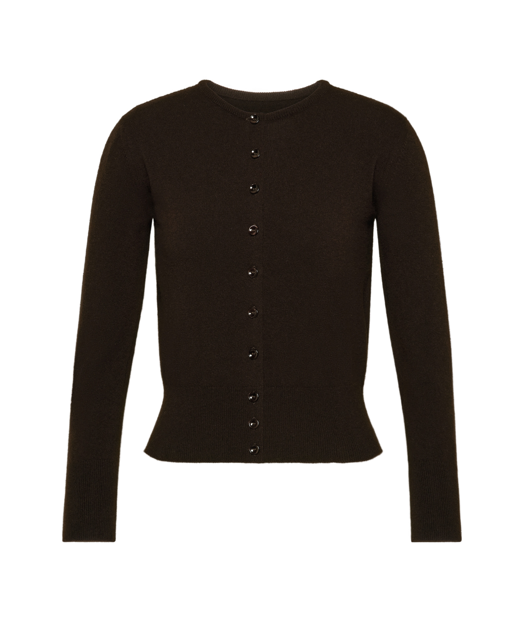 Maison Margiela Cropped Crewneck Cardigan In Black
