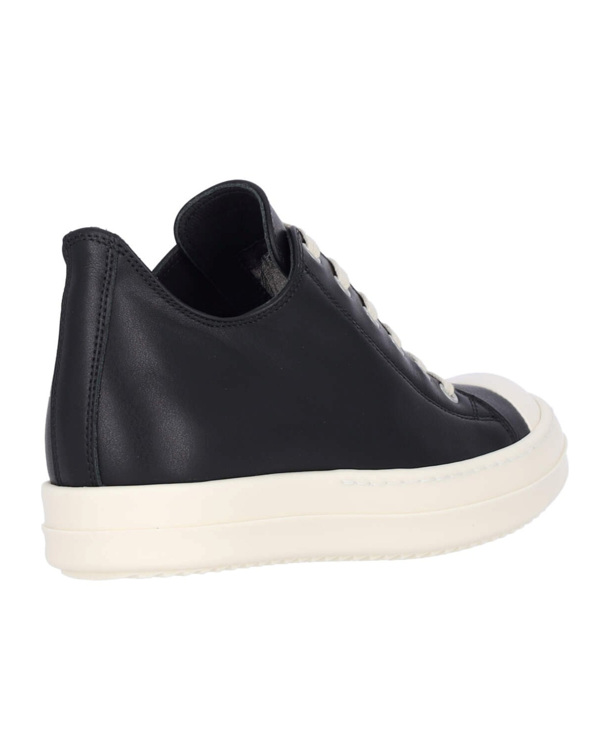 Rick Owens Woman Black&white Sneakers In Black