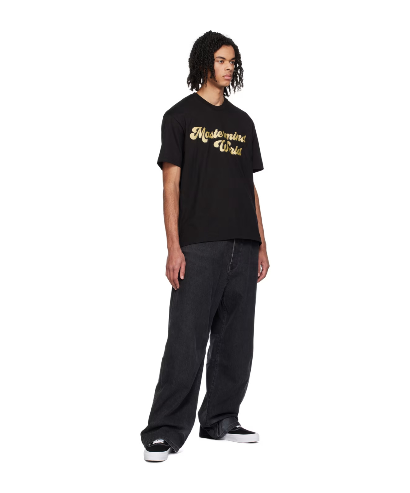 Mastermind Japan Glitter Skull Short Sleeved T-shirt In Black